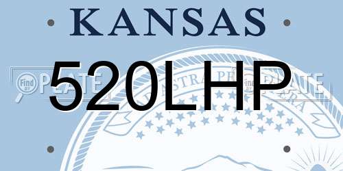 520LHP Kansas License Plate