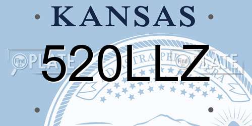 520LLZ Kansas License Plate