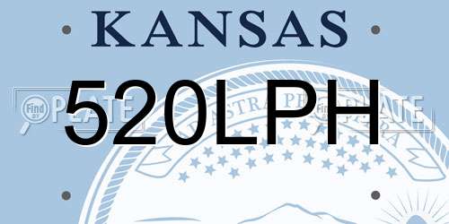 520LPH Kansas License Plate