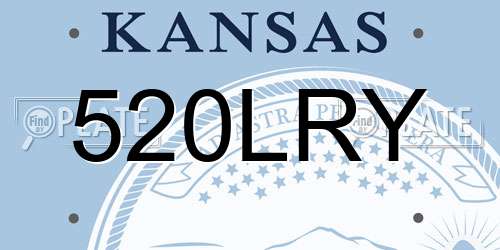 520LRY Kansas License Plate
