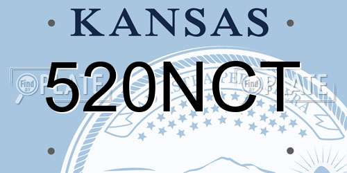 520NCT Kansas License Plate