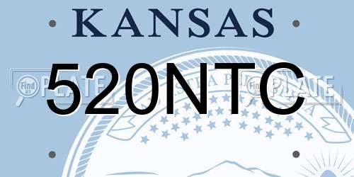 520NTC Kansas License Plate