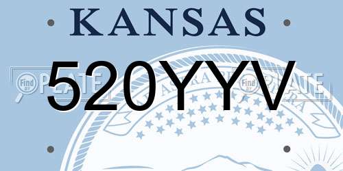520YYV Kansas License Plate