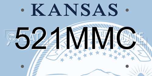 521MMC Kansas License Plate