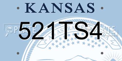 521TS4 Kansas License Plate
