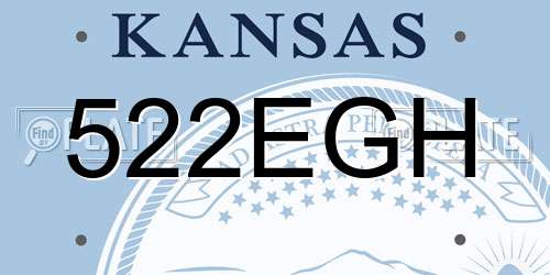 522EGH Kansas License Plate