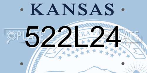 522L24 Kansas License Plate