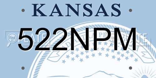 522NPM Kansas License Plate
