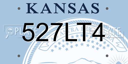 527LT4 Kansas License Plate