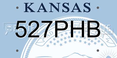 527PHB Kansas License Plate