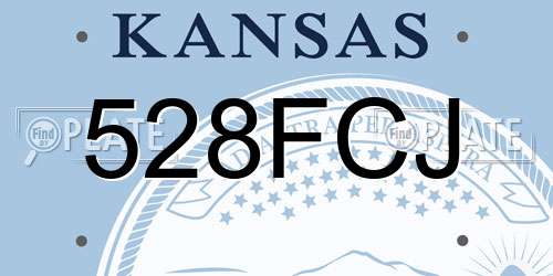 528FCJ Kansas License Plate