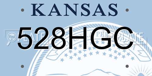 528HGC Kansas License Plate