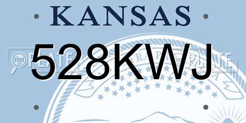 528KWJ Kansas License Plate
