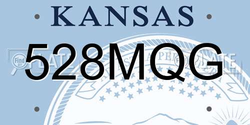 528MQG Kansas License Plate