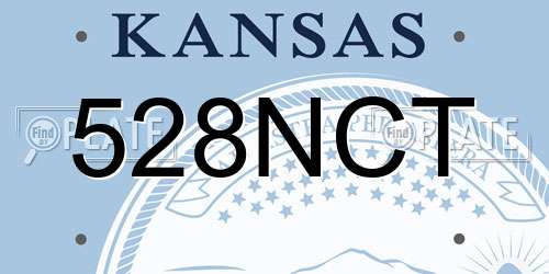 528NCT Kansas License Plate