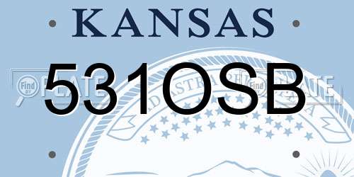 531OSB Kansas License Plate