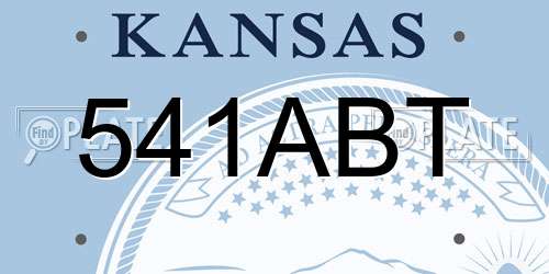 541ABT Kansas License Plate