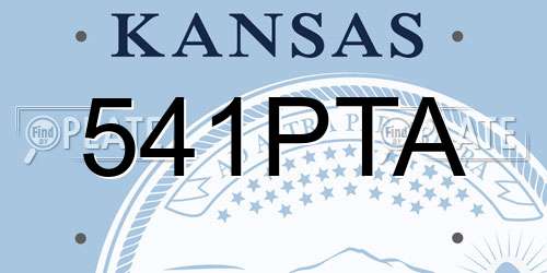 541PTA Kansas License Plate