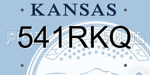 541RKQ Kansas License Plate