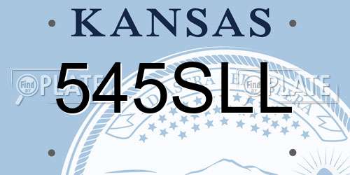 545SLL Kansas License Plate