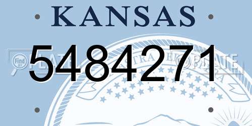 5484271 Kansas License Plate