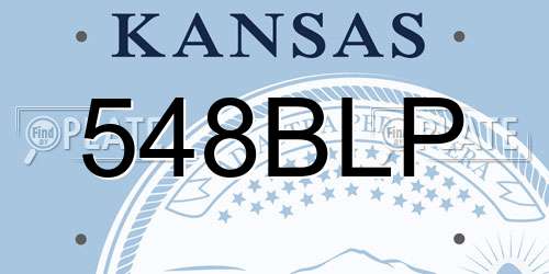 548BLP Kansas License Plate