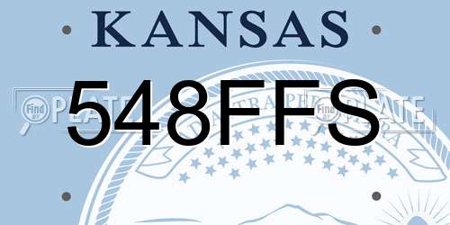 548FFS Kansas License Plate