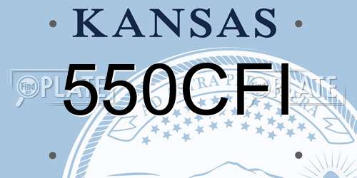 550CFI Kansas License Plate