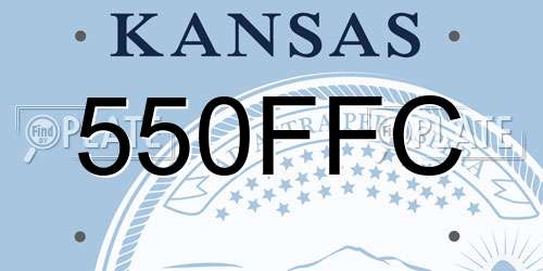 550FFC Kansas License Plate