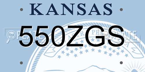 550ZGS Kansas License Plate