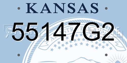 55147G2 Kansas License Plate