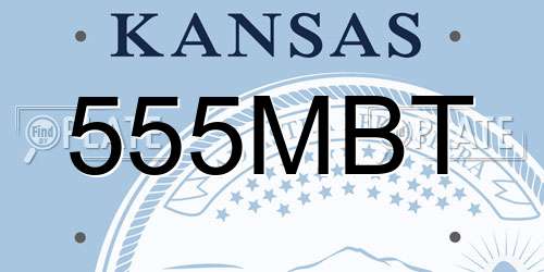 555MBT Kansas License Plate