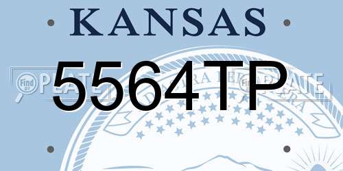 5564TP Kansas License Plate