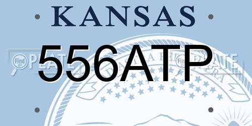 556ATP Kansas License Plate