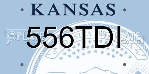 556TDI Kansas License Plate