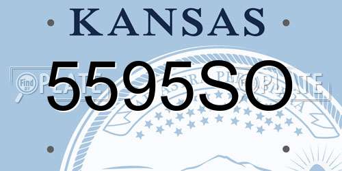 5595SO Kansas License Plate