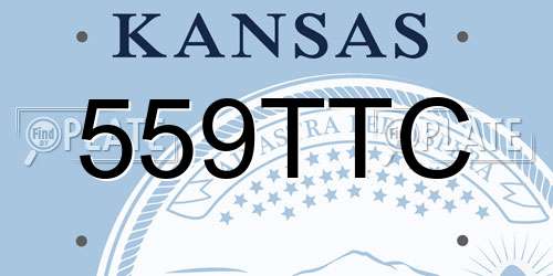559TTC Kansas License Plate