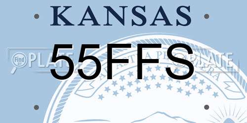 55FFS Kansas License Plate