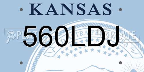 560LDJ Kansas License Plate