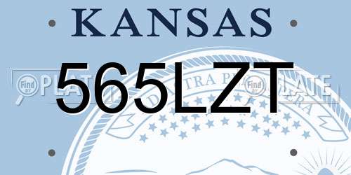 565LZT Kansas License Plate