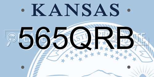 565QRB Kansas License Plate