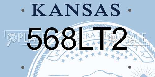 568LT2 Kansas License Plate