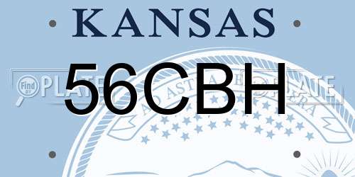 56CBH Kansas License Plate
