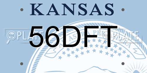 56DFT Kansas License Plate