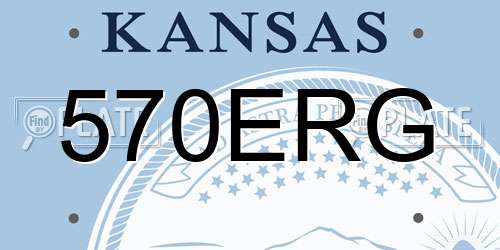 570ERG Kansas License Plate