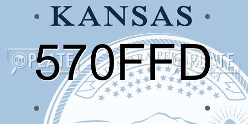 570FFD Kansas License Plate
