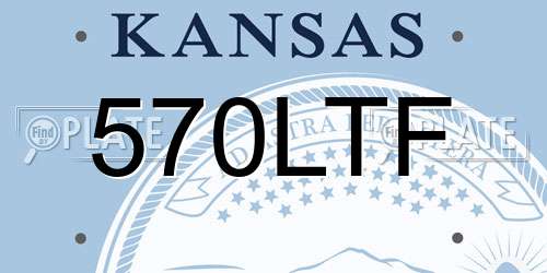 570LTF Kansas License Plate