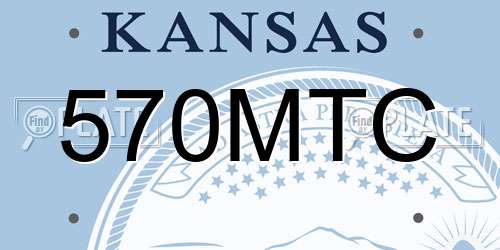 570MTC Kansas License Plate