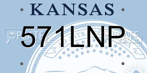 571LNP Kansas License Plate
