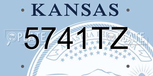 5741TZ Kansas License Plate